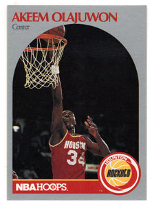 Hakeem Olajuwon - Houston Rockets (NBA Basketball Card) 1990-91 Hoops # 127 Mint