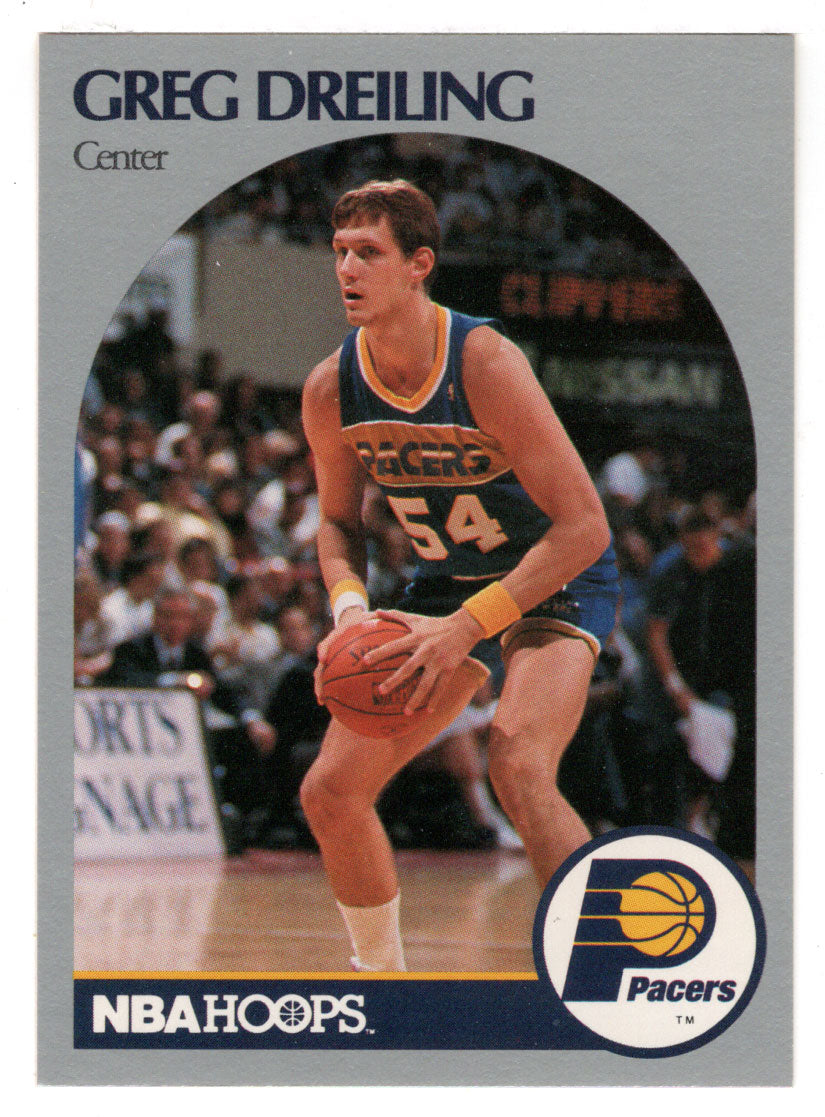 Greg Dreiling RC - Indiana Pacers (NBA Basketball Card) 1990-91 Hoops # 132 Mint