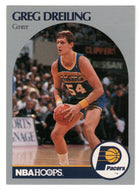 Greg Dreiling RC - Indiana Pacers (NBA Basketball Card) 1990-91 Hoops # 132 Mint