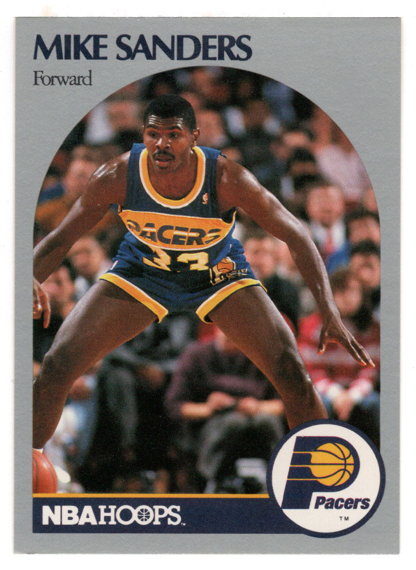 Mike Sanders - Indiana Pacers (NBA Basketball Card) 1990-91 Hoops # 137 Mint