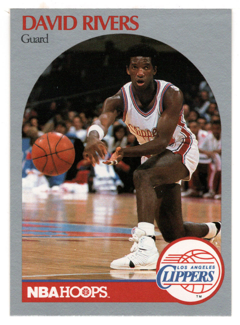David Rivers - Los Angeles Clippers (NBA Basketball Card) 1990-91 Hoops # 150 Mint