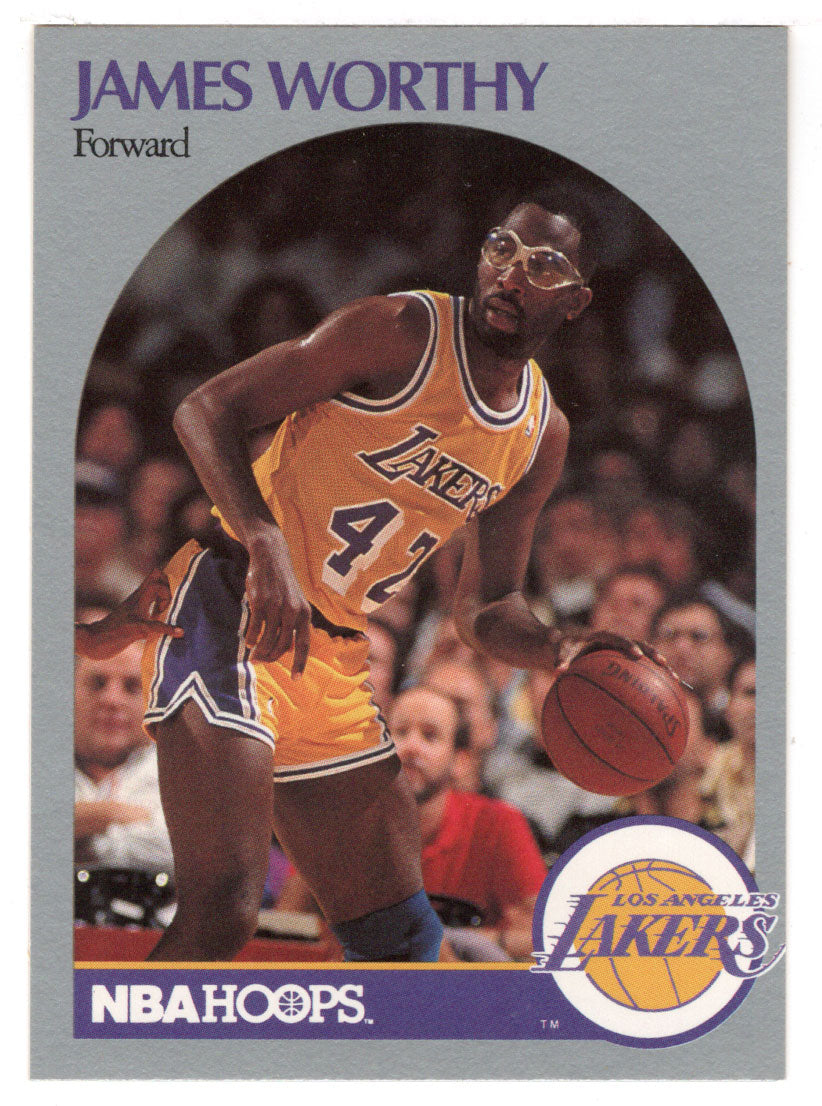 James Worthy - Los Angeles Lakers (NBA Basketball Card) 1990-91 Hoops # 163 Mint
