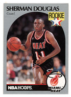 Sherman Douglas RC - Miami Heat (NBA Basketball Card) 1990-91 Hoops # 164 Mint