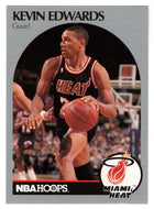 Kevin Edwards - Miami Heat (NBA Basketball Card) 1990-91 Hoops # 165 Mint