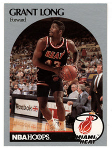 Grant Long - Miami Heat (NBA Basketball Card) 1990-91 Hoops # 167 Mint