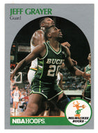 Jeff Grayer RC - Milwaukee Bucks (NBA Basketball Card) 1990-91 Hoops # 174 Mint