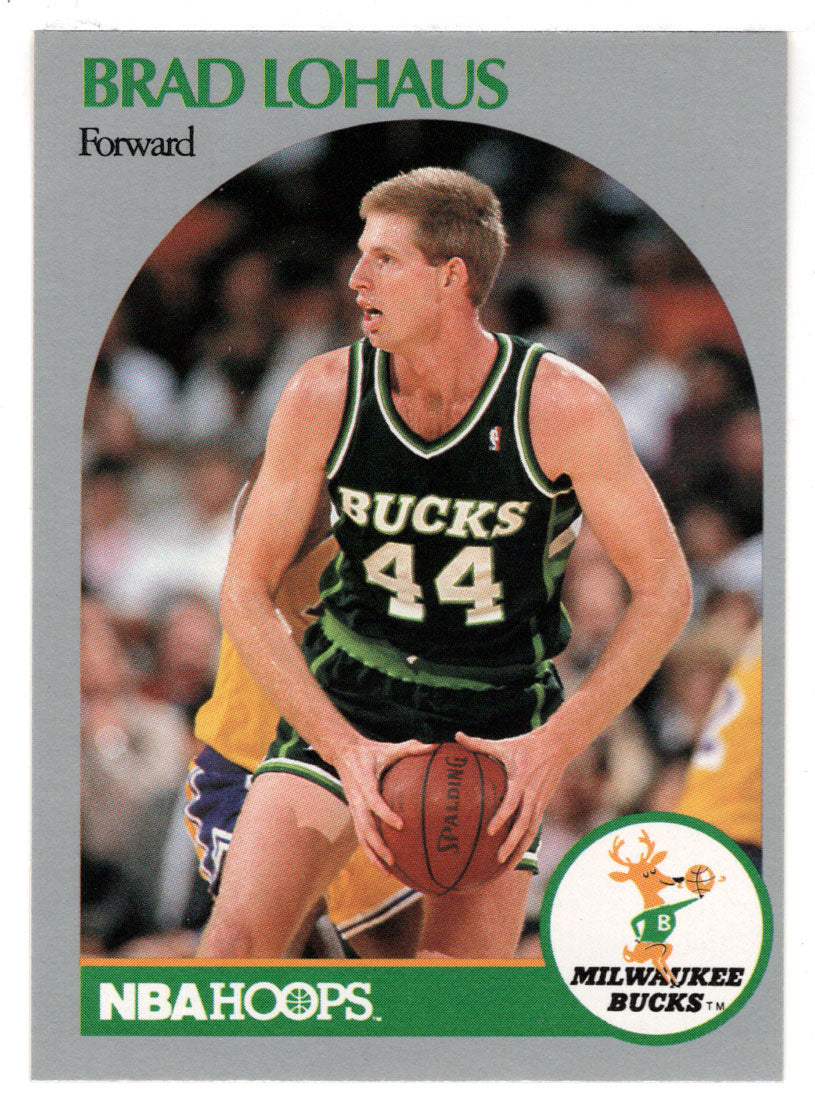 Brad Lohaus - Milwaukee Bucks (NBA Basketball Card) 1990-91 Hoops # 178 Mint