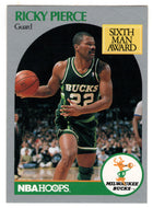 Ricky Pierce - Milwaukee Bucks (NBA Basketball Card) 1990-91 Hoops # 179 Mint