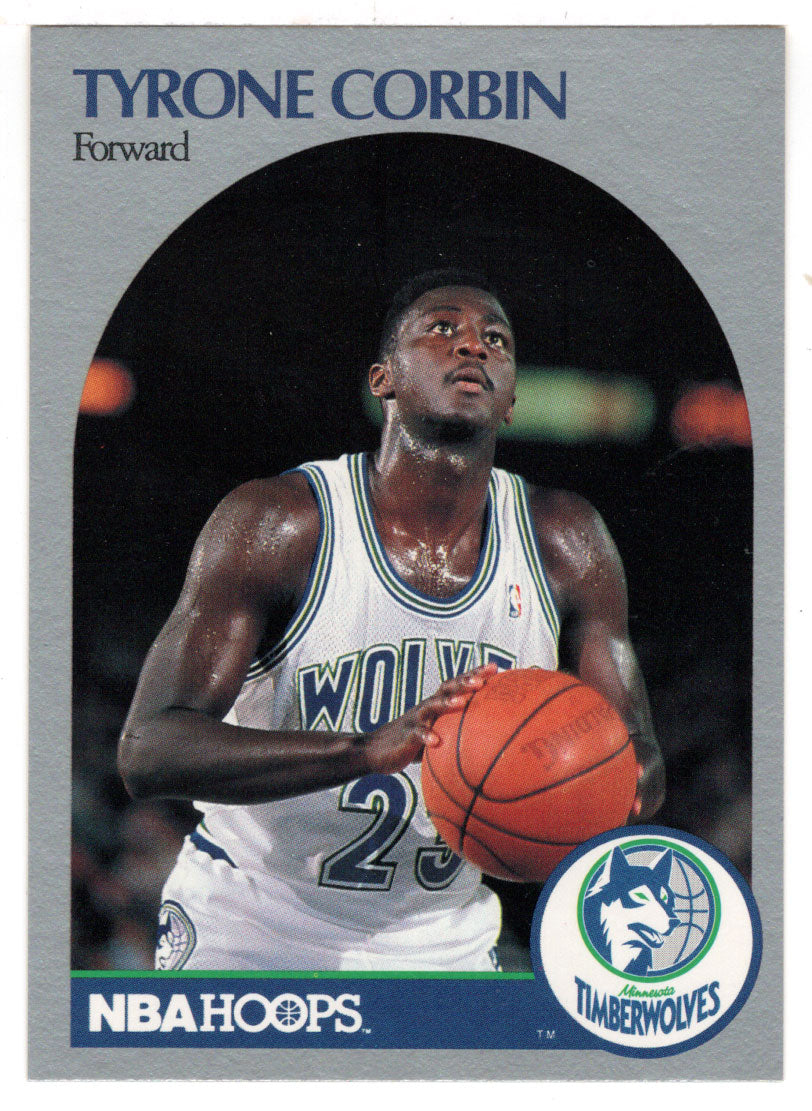 Tyrone Corbin - Minnesota Timberwolves (NBA Basketball Card) 1990-91 Hoops # 186 Mint