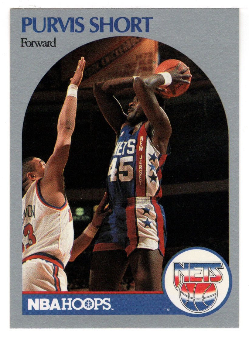 Purvis Short - New Jersey Nets (NBA Basketball Card) 1990-91 Hoops # 201 Mint