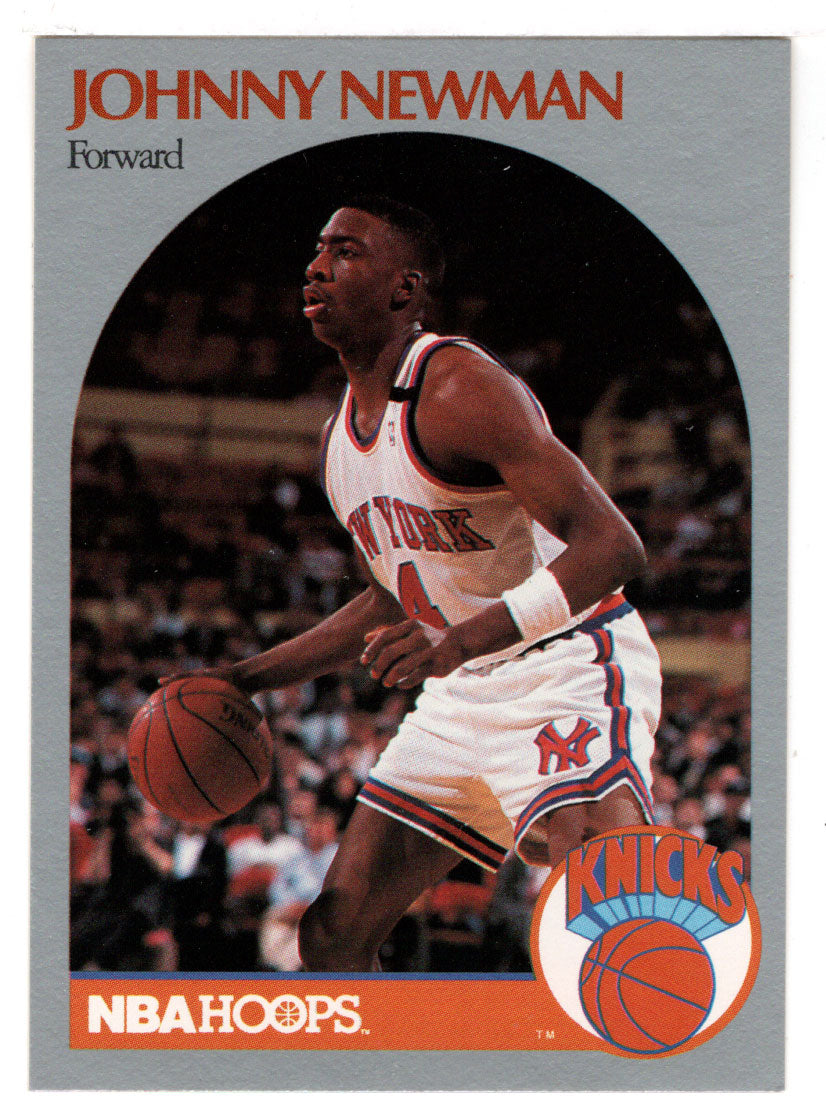 Johnny Newman - New York Knicks (NBA Basketball Card) 1990-91 Hoops # 206 Mint