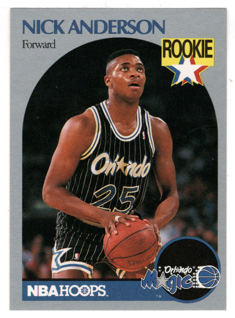 Nick Anderson RC - Orlando Magic (NBA Basketball Card) 1990-91 Hoops # 214 Mint
