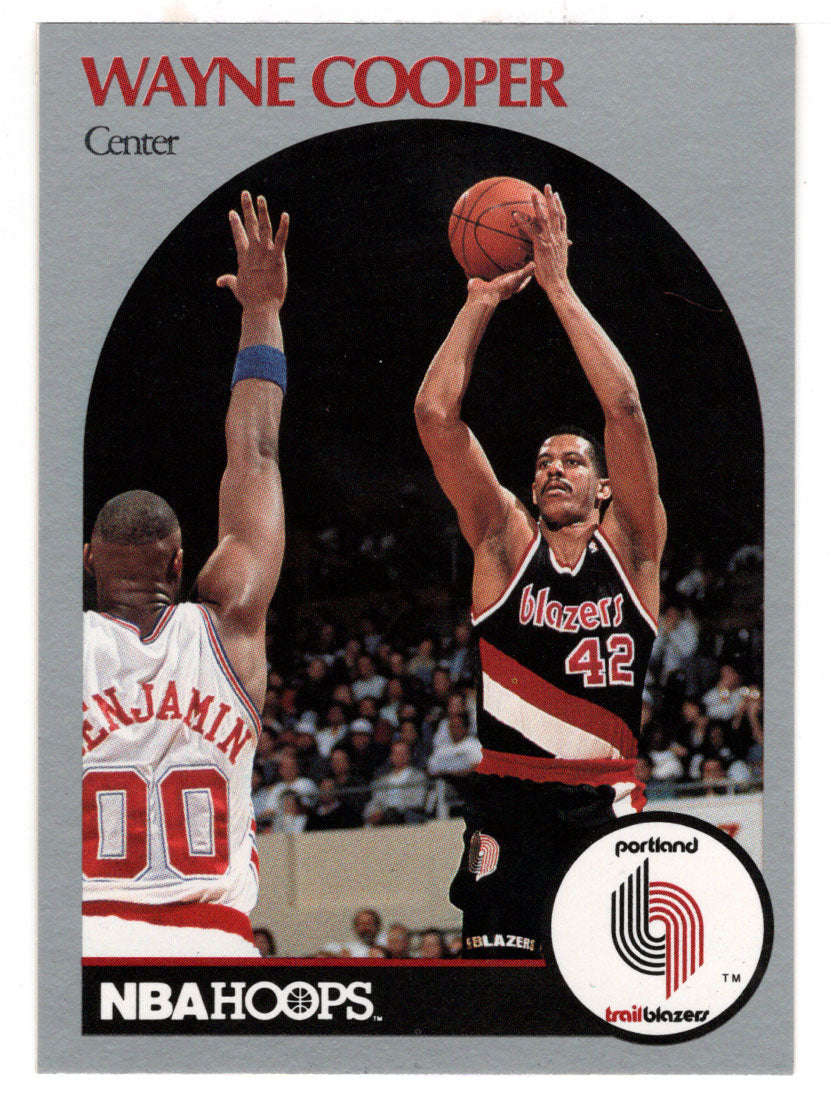 Wayne Cooper - Portland Trail Blazers (NBA Basketball Card) 1990-91 Hoops # 244 Mint