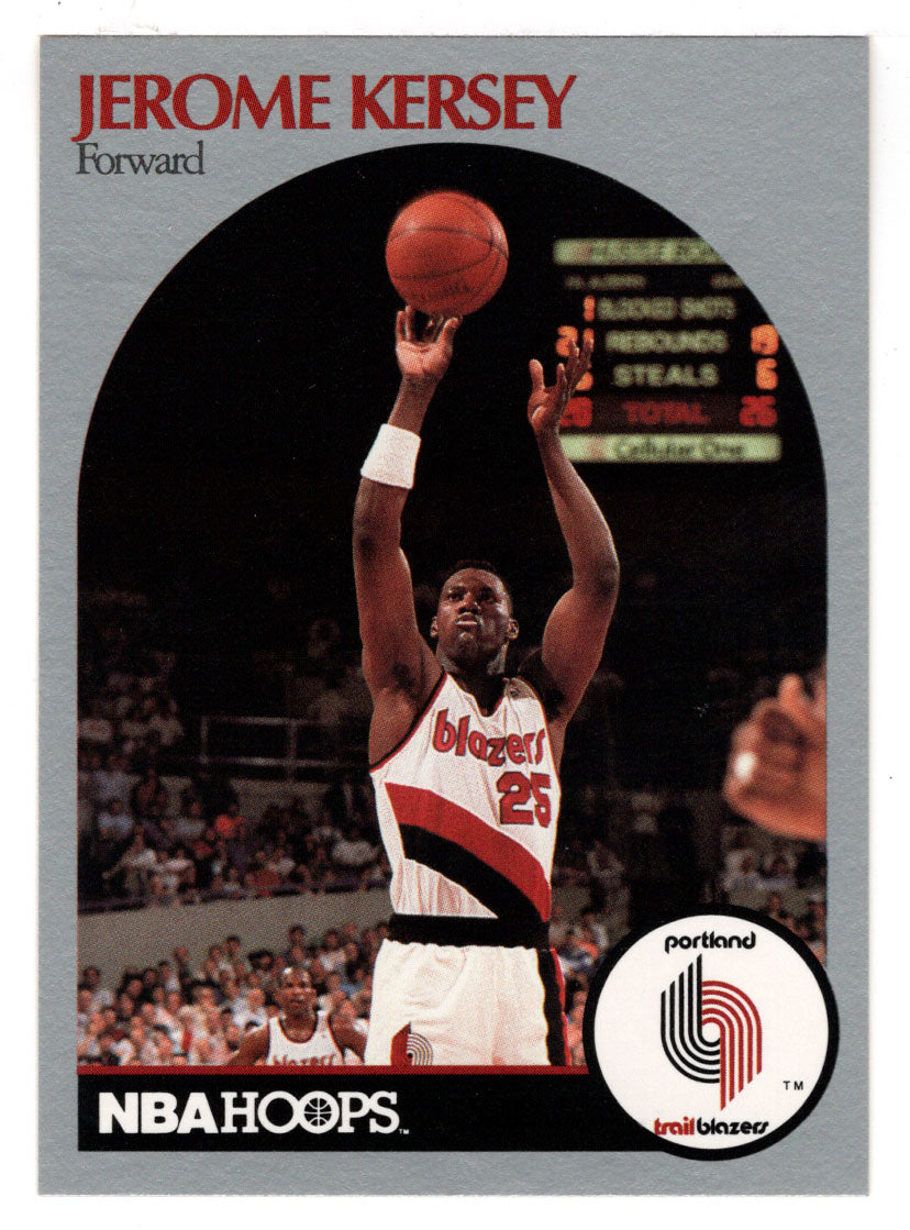 Jerome Kersey - Portland Trail Blazers (NBA Basketball Card) 1990-91 Hoops # 247 Mint