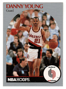 Danny Young - Portland Trail Blazers (NBA Basketball Card) 1990-91 Hoops # 252 Mint