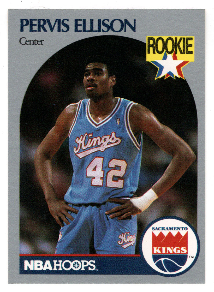 Pervis Ellison RC - Sacramento Kings (NBA Basketball Card) 1990-91 Hoops # 257 Mint