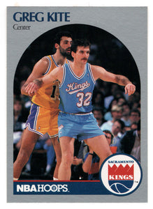 Greg Kite - Sacramento Kings (NBA Basketball Card) 1990-91 Hoops # 258 Mint