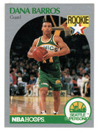 Dana Barros RC - Seattle Supersonics (NBA Basketball Card) 1990-91 Hoops # 274 Mint