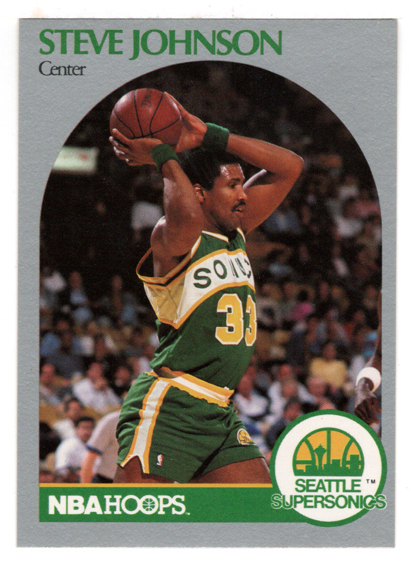 Steve Johnson - Seattle Supersonics (NBA Basketball Card) 1990-91 Hoops # 278 Mint