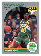 Shawn Kemp RC - Seattle Supersonics (NBA Basketball Card) 1990-91 Hoops # 279 Mint