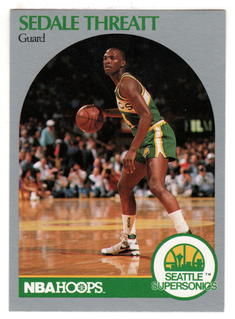 Sedale Threatt - Seattle Supersonics (NBA Basketball Card) 1990-91 Hoops # 284 Mint