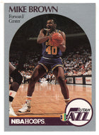 Mike Brown - Utah Jazz (NBA Basketball Card) 1990-91 Hoops # 286 Mint
