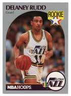 Delaney Rudd RC - Utah Jazz (NBA Basketball Card) 1990-91 Hoops # 293 Mint