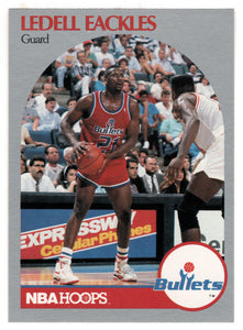Ledell Eackles - Washington Bullets (NBA Basketball Card) 1990-91 Hoops # 296 Mint