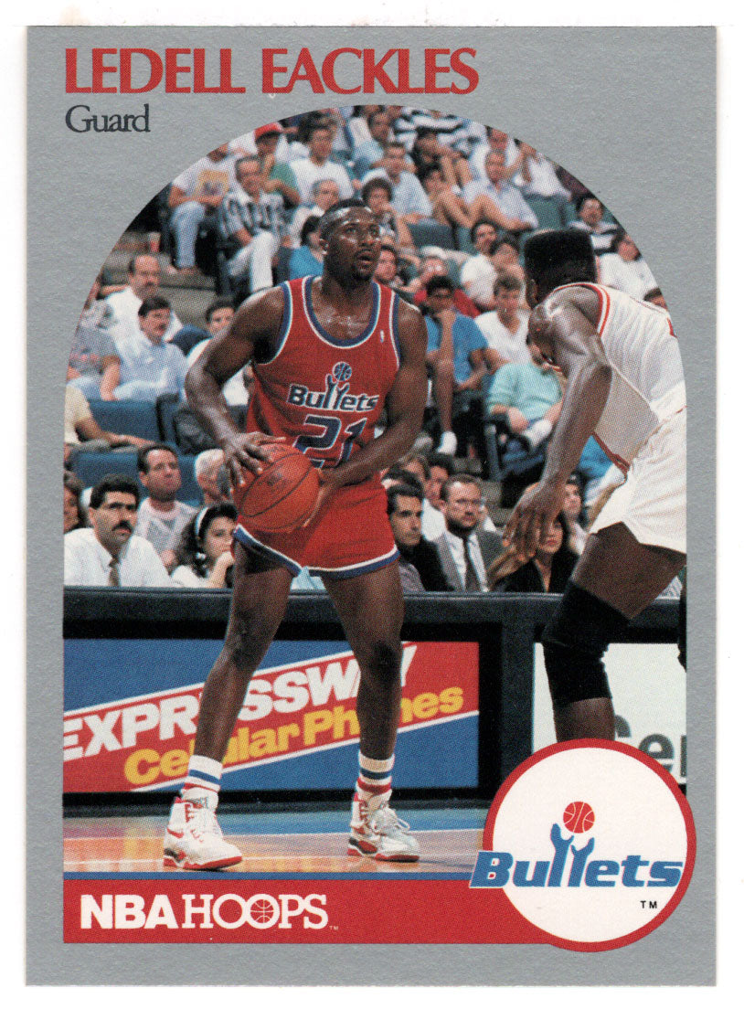 Ledell Eackles - Washington Bullets (NBA Basketball Card) 1990-91 Hoops # 296 Mint