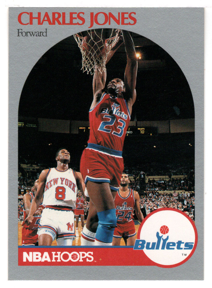 Charles Jones - Washington Bullets (NBA Basketball Card) 1990-91 Hoops # 299 Mint