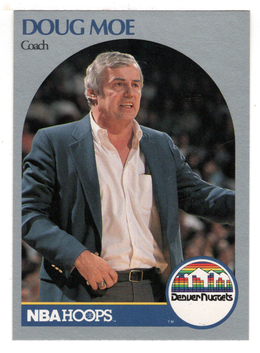 Doug Moe - Denver Nuggets - Coach (NBA Basketball Card) 1990-91 Hoops # 311 Mint