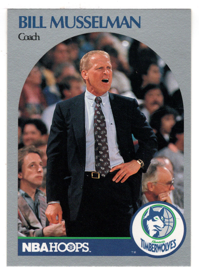 Bill Musselman - Minnesota Timberwolves - Coach (NBA Basketball Card) 1990-91 Hoops # 320 Mint