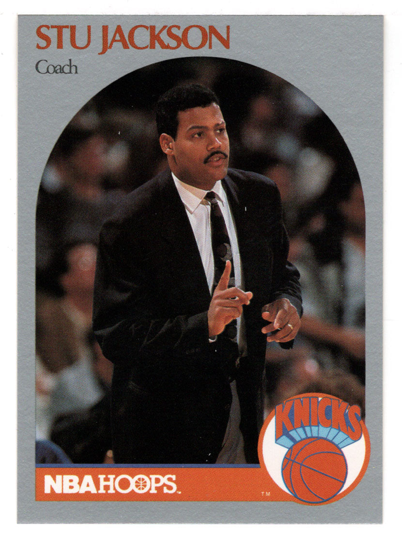 Stu Jackson - New York Knicks - Coach (NBA Basketball Card) 1990-91 Hoops # 322 Mint