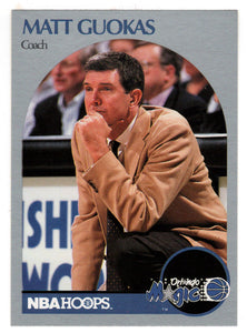 Matt Guokas - Orlando Magic - Coach (NBA Basketball Card) 1990-91 Hoops # 323 Mint