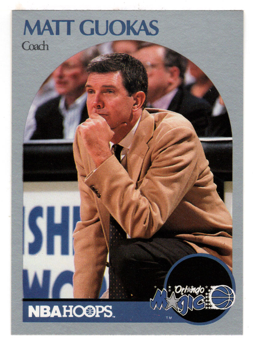 Matt Guokas - Orlando Magic - Coach (NBA Basketball Card) 1990-91 Hoops # 323 Mint