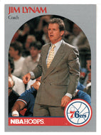 Jim Lynam - Philadelphia 76ers - Coach (NBA Basketball Card) 1990-91 Hoops # 324 Mint