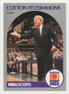 Cotton Fitzsimmons - Phoenix Suns - Coach (NBA Basketball Card) 1990-91 Hoops # 325 Mint