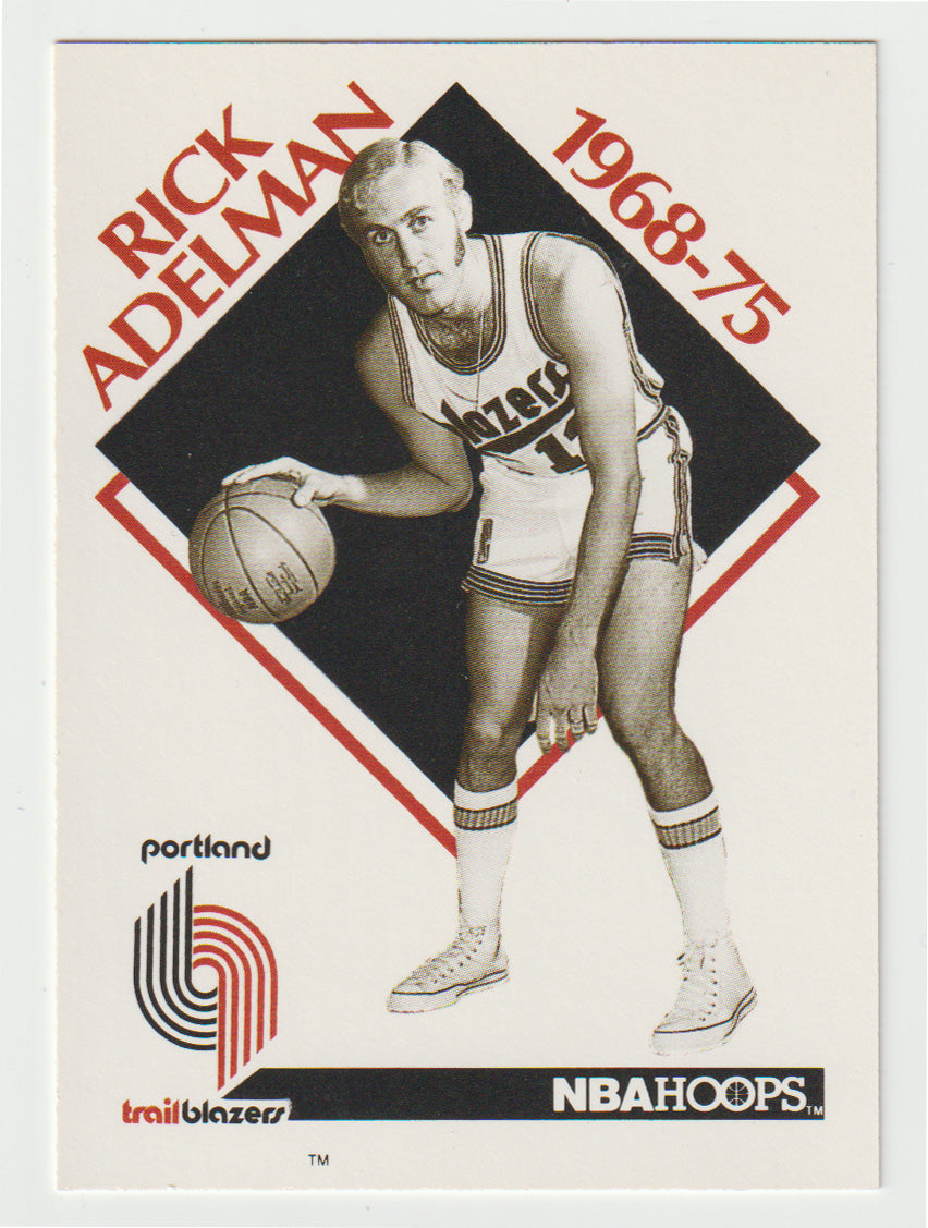 Rick Adelman - Coach - Portland Trail Blazers - Retro (NBA Basketball Card) 1990-91 Hoops # 353 Mint