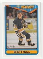 Brett Hull - St. Louis Blues - '90 Highlights (NHL Hockey Card) 1990-91 O-Pee-Chee # 4 Mint
