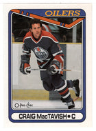 Craig MacTavish - Edmonton Oilers (NHL Hockey Card) 1990-91 O-Pee-Chee # 189 Mint