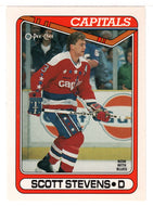 Scott Stevens - Washington Capitals (NHL Hockey Card) 1990-91 O-Pee-Chee # 211 Mint