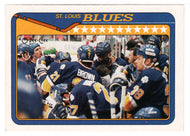St. Louis Blues Team Card (NHL Hockey Card) 1990-91 O-Pee-Chee # 220 Mint