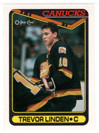 Trevor Linden - Vancouver Canucks (NHL Hockey Card) 1990-91 O-Pee-Chee # 225 Mint