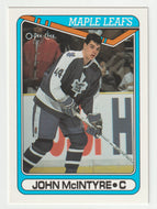 John McIntyre RC - Toronto Maple Leafs (NHL Hockey Card) 1990-91 O-Pee-Chee # 382 Mint