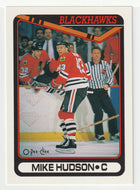 Mike Hudson RC - Chicago Blackhawks (NHL Hockey Card) 1990-91 O-Pee-Chee # 424 Mint