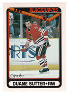 Duane Sutter - Chicago Blackhawks (NHL Hockey Card) 1990-91 O-Pee-Chee # 466 Mint