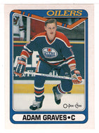 Adam Graves RC - Edmonton Oilers (NHL Hockey Card) 1990-91 O-Pee-Chee # 480 Mint