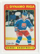 Sergei Skosyrev RC - Dinamo Riga (NHL Hockey Card) 1990-91 O-Pee-Chee # 496 Mint
