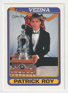 Patrick Roy - Montreal Canadiens -  Vezina Trophy Winner (NHL Hockey Card) 1990-91 O-Pee-Chee # 512 Mint
