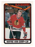 Wayne Van Dorp RC - Chicago Blackhawks (NHL Hockey Card) 1990-91 O-Pee-Chee # 527 Mint